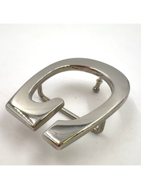 Gucci Gbuckle Leather Black Belt Silver main image 5
